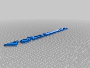 my customized text 3d print model - Mito3D