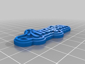 llavero angela Schlüsselanhänger kundengebundene 3d print model - Mito3D