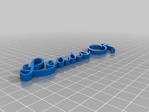 leva personalizado 3d print model - Mito3D