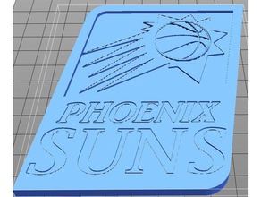 o phoenix suns logotipo basquete nba sóis 3d print model - Mito3D