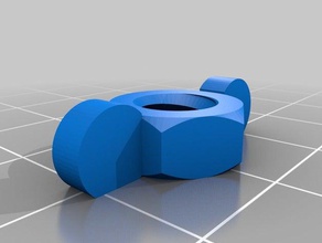 nut gopro mount parts customized 3d print model - Mito3D
