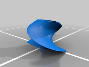 resumen de la curva jarrón modelo decoración espiral spiralized florero 3d print model - Mito3D