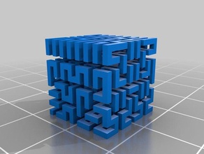 mon personnalisés cube de hilbert les mathématiques l'art personnalisé 3d print model - Mito3D