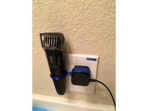 philips trimmer holder us plugs bathroom 3d print model - Mito3D