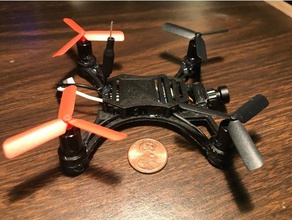 el fpv mini quadcopter scisky cepillado flightcontroller r c vehículos quad de carreras micro miniquad marco 3d print model - Mito3D