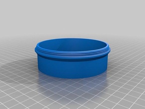 my customized round box threaboxded lid household 3d print model - Mito3D