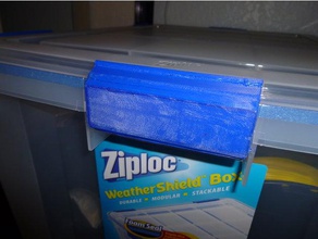 ziploc weathertight handle replacement parts 3d print model - Mito3D