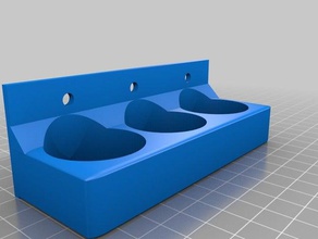 vertikale pool cue holder Spielzeug & game Zubehör storage 3d print model - Mito3D