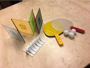 ping pong table tennis sport & outdoors diy indoor 3d print model - Mito3D