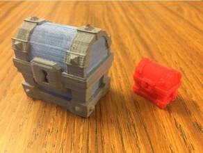 Gümüş göğüs video oyunları clash royale 3d print model - Mito3D