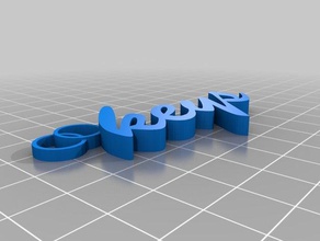 key ring s 3d-drucken 3d print model - Mito3D