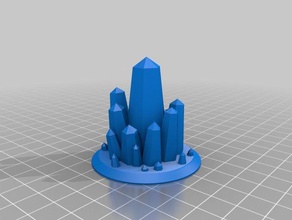 büyük Kristal Klaket oyuncak & oyun aksesuarları 40k 50mm kristal kristalleri dnd malifaux işaretleyici minyatür rpg masa üstü arazi wargaming 3d print model - Mito3D