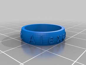 misa alexander ring La impresión en 3d personalizado 3d print model - Mito3D