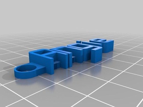angie key chain organization customized 3d print model - Mito3D