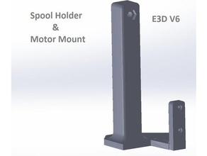 garnrollenhalter n motor mount anet a8 - e3d-v6 3d-Drucker Teile 3d print model - Mito3D