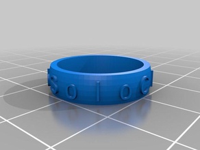 gavin personalizada del anillo La impresión en 3d personalizado 3d print model - Mito3D