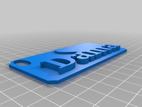 chaveiro Schlüsselanhänger 3d print model - Mito3D