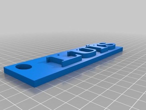 chaveiro my name lu s accessories 3d print model - Mito3D
