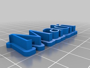 madison 3d-Typenschild Skulpturen kundengebundene 3d print model - Mito3D