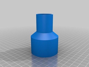 planer-to-shop-vac adapter 20 parts customized 3d print model - Mito3D