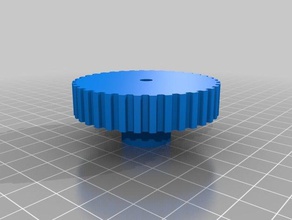 my customized parametric pulley - 36 tooth profiles 3d printer parts 3d print model - Mito3D