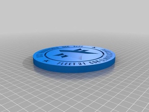 uss thunderchild coin 3d printing 3d print model - Mito3D