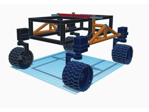 4 roue rover la robotique 4x4 arduino mars r c framboise 3d print model - Mito3D