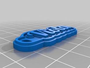 viola Schlüsselanhänger kundengebundene 3d print model - Mito3D