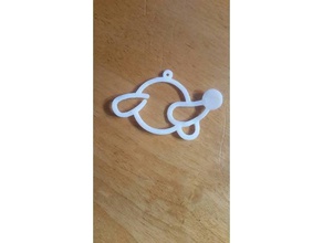 popplio collier accessoires creux pendentif pokemon 3d print model - Mito3D