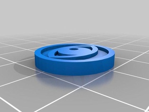 einseitig x-wing-Fokus-token Spielzeug & game Zubehör 3d print model - Mito3D