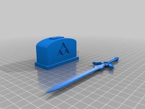 a lenda de zelda master sword jogos vídeo 3d print model - Mito3D