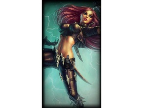 katarina legs dagger fashion cosplay weapon costume prop game gaming knife league legend legends lol wavepro 3d print model - Mito3D