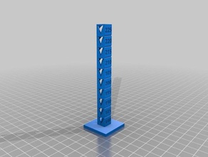 temp calibration tower 180-225 step 5 3d printing tests customized 3d print model - Mito3D