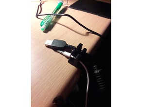 la tabla superior de abrazadera cable los gadgets el clip soporte lazo 3d print model - Mito3D