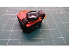 sj5000x cámara anillo de la correa velcro defender vidrio gass gopro xiaomi 3d print model - Mito3D