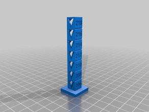 my customized temp calibration tower 206 218 step 2 3d printing tests 3d print model - Mito3D