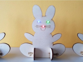 cre8 easter bunny diy easterbunny lasercut lasercutter lasercutting laser cut cutter ostern 3d print model - Mito3D