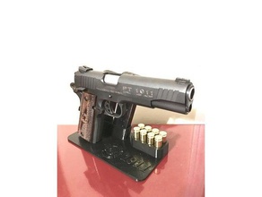 1911 45 stand de exibição organização 45acp a colt suporte exposição arma kimber ruger sig sauer touro 3d print model - Mito3D