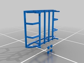 3d çizgi çatı rack 3d print model - Mito3D