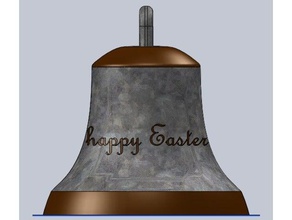 páscoa bell cloche x4 igreja decoração a campainha ovo de acessório instrumento música musical instrumentos musicais 3d print model - Mito3D