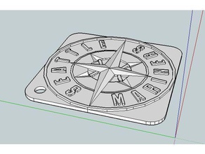 mariner ' s Stern-Taste Kette Schlüsselanhänger 3d print model - Mito3D