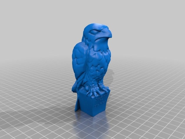 patronus falcon sculptures bird blue maltese management office humor usaf us air force 3D print model - Mito3D