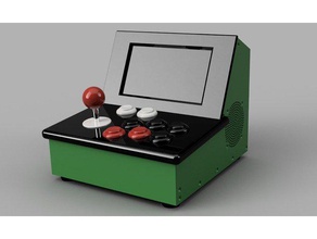 mini macchina arcade video giochi cabinet retropi retropie rpi 3d print model - Mito3D