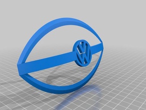 grille de haut-parleur volkswagen L'impression 3d 3d print model - Mito3D