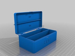 il mio personalizzati a battente box 1xn v2 coperchio organizzazione su misura 3d print model - Mito3D