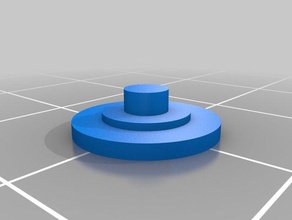 il mio personalizzato parametrico fidget spinner pulsante giocattolo & accessori di gioco su misura 3d print model - Mito3D