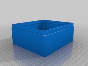 140 - 125 47 8 18 parametric box bottom containers customized 3d print model - Mito3D