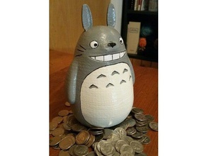 totoro coin bank containers 3d print model - Mito3D