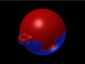 dovetail ball keyring toys & games sphere twist 3d print model - Mito3D