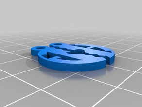 mi personalizar la mitad del corazón monograma colgante joyería personalizado 3d print model - Mito3D